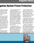 Freeze Protection