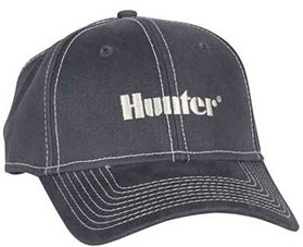 Hunter branded blue cap.