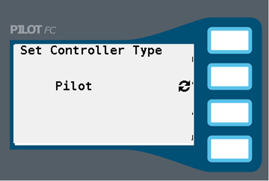 Imagen de la pantalla de configuración del tipo de programador.