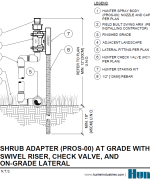 CAD - PROS-00 with Swivel Riser, Check Valve, and On-Grade Lateral thumbnail