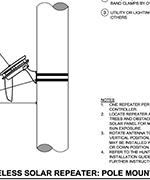 CAD- Wireless Solar Repeater Pole Mount 2 thumbnail