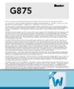 G875 Written Spec thumbnail