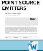 Point Source Drip Emitters Written Specifications thumbnail